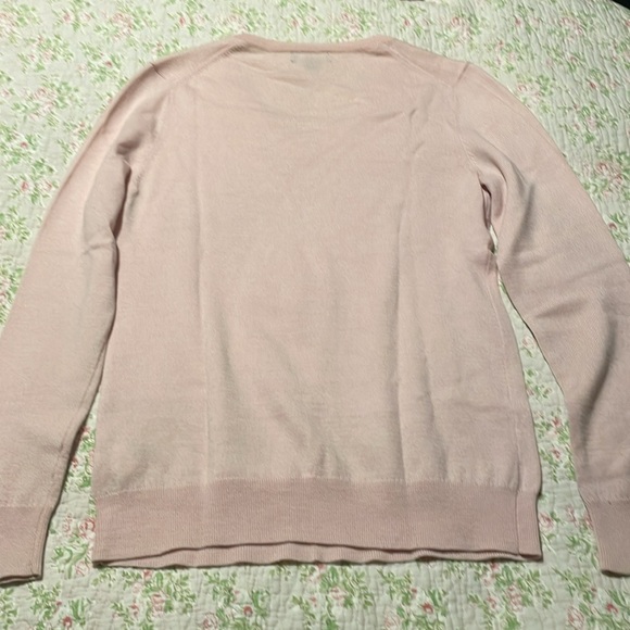 Lord & Taylor Pink V-Neck Sweater - Picture 4 of 4